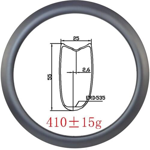 700C 55mm x 25mm Asymmetry Tubular disc brake carbon rim 25mm width UD 3K matte glossy Road gravel bike 18H 20H 24H 28H wheels
