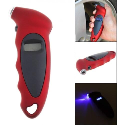 Car Motorcycle Bike Mini Digital Tire Gauge Tire Diagnostic LCD Display Universal Car Digital Tire Pressure Tool Gauge