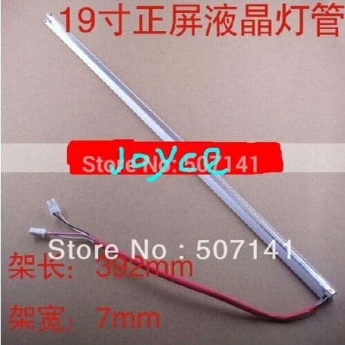 Free shipping Frame 7MM Wide length 392MM 19" CCFL backlight lamp tube 385MM*2.4MM with lamp holder/frame,wire harness/cable