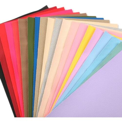 David accessories 20*33cm Lychee Faux Synthetic Leather Fabric DIY Bow Bag Phone Cover Decoration Faux Leather Sheets,1Yc9050