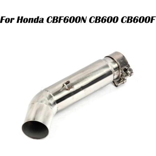 For Honda CB600 CB600F Variation Hornet 600 Motorcycle Exhaust Muffler Middle Mid Connect Link Pipe Escape Slip On