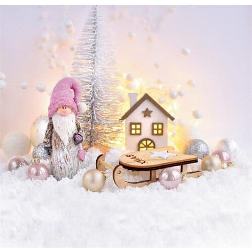 Christmas Decor Backdrop Cartoon Santa Snow Background Newborns Photography Xmas New Year Family Party Decoration Photo Booth