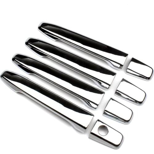 For Mitsubishi Lancer Evolution 2008-2020 Chrome ABS Car Door Handle Cover Trim