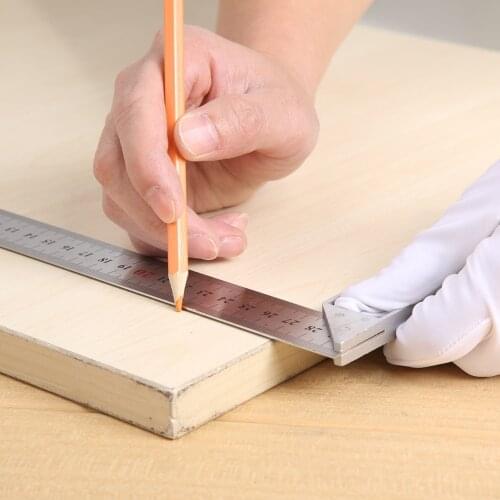 Measurement Height Limit Gauge Tools 300mm Multi-function 90 Degree Angle Ruler Woodworking Right Angle Turning Ruler