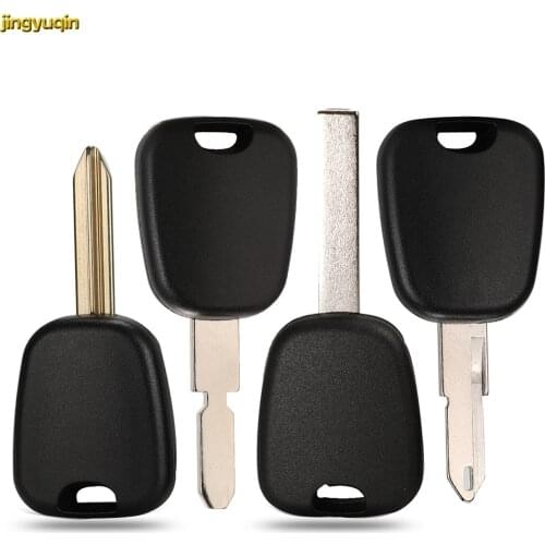 Jingyuqin 10pcs Transponder Car Key Fob Shell For Citroen C2 C3 C4 Fit For Peugeot 106 107 307 207 306 406 VA2 HCA SX9 NE73 NE78
