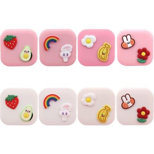 Creative Cartoon Mini Contact Lens Case Portable Makeup Beauty Pupil Storage Box Travel Pocket Container