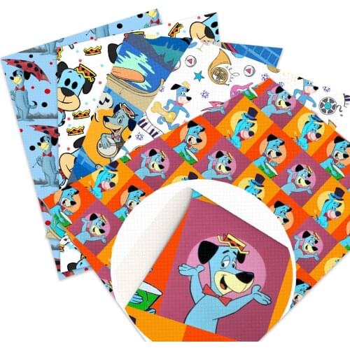 20*33cm Cute Puppy Faux Synthetic Leather Fabric For Bows Leather Sheets Crafts DIY Handmade Material cuero,1Yc19488