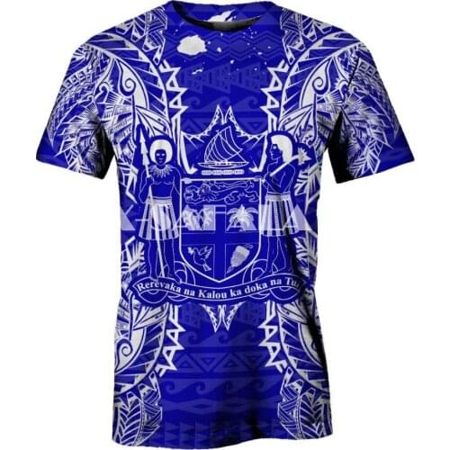 Summer Fashion Men Women Unisex T shirt Fiji Island Tapa Polynesian 3D Printed T shirts Unisex Harajuku shirt Casual Tee Tops-4