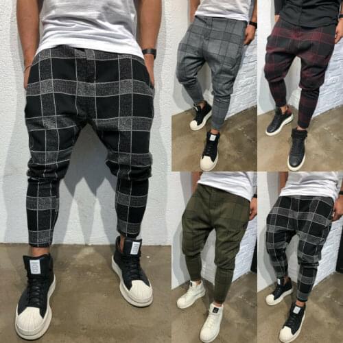 Fashion Men Long Handsome Sport Pants Gym Slim Fit Casual Trousers Running Joggers Gym Sweat Pants Red Black Gary Green