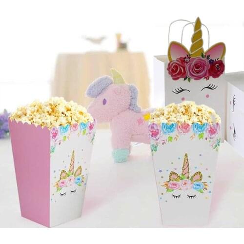 WEIGAO Unicorn Party Favor Gift Bags Unicorn Design Reusable Gift Tote Bags Goodie Gift Toy Treat bags for Kids Birthday Party