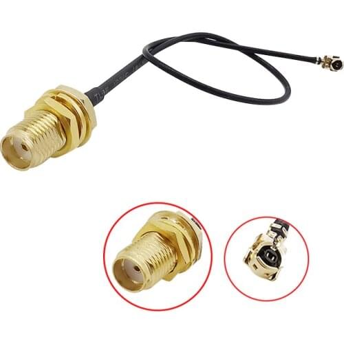 1PCS SMA Straight Female Jack Bulkhead to UFL./IPX Extension Pigtail Cable 1.13 Wire RF Jumper Connector IPX Cable 1.13mm