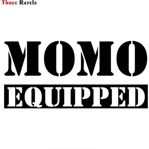 Three Ratels TZ-1415 10x21.3cm MOMO EQUIPPED car stickers funny auto sticker decals