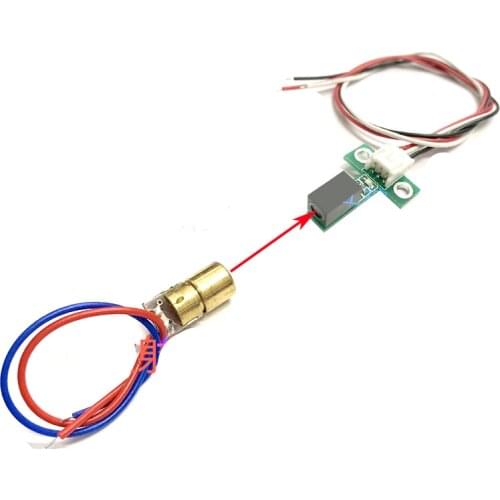 DC5V point laser detector sensor alarm detect distance max 10m