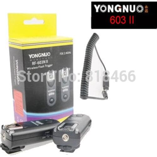 New designed Yongnuo RF-603II N3, RF603 ii RF 603 Flash Trigger 2 Transceivers for Nikon D90/D5000/D3100/D3200/D7000//D5100/D600