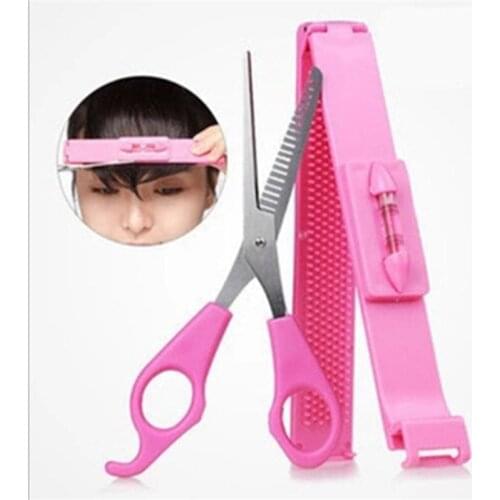 Bangs Cutting Fashion Women Hair Cutting Trimmer Scissors Bangs Clipper Professional DIY Trim Bangs Hair Clips Hair Tools 29