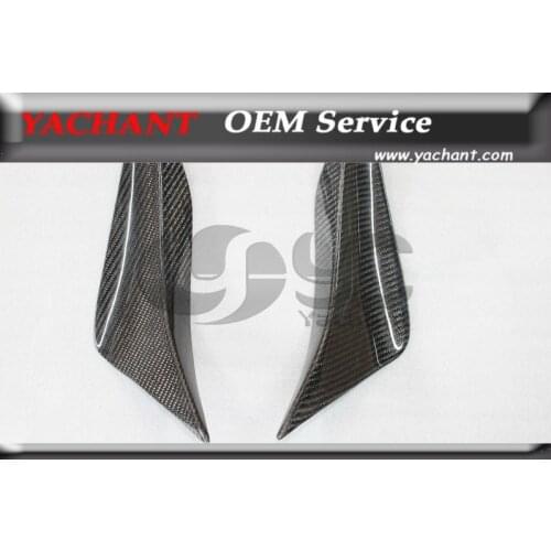Carbon Fiber AM Style Front Bumper Canard Only Fit For 2008-2010 Nissan R35 GTR OEM front bumper