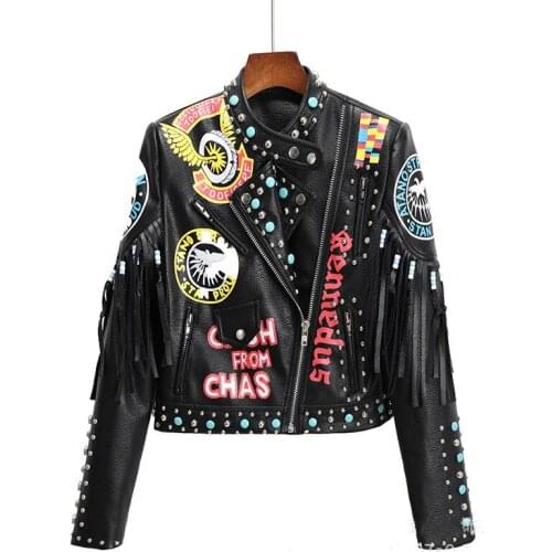 Женские модные кожаные куртки Vero Sinly China At AliExpress