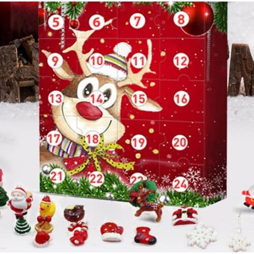 Felt Christmas Tree Pendant Non-woven Resin Christmas Tree Elk Advent Childrens Handmade Puzzle DIY Decoration Pocket Calendar