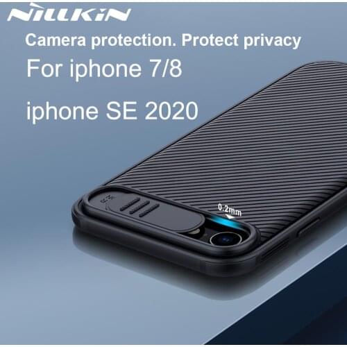 Camera Protection Case For iphone SE 2020 Cover iphone 8/7 NILLKIN Slide Protect Cover Lens Protection Case For iphone SE2 2020
