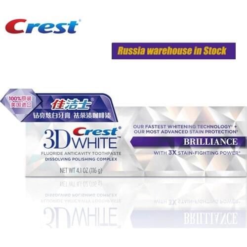 Crest 3D Toothpastes Toothpaste Adults Dental Hygiene Teeth Whitening White Brilliance Advanced Whitening