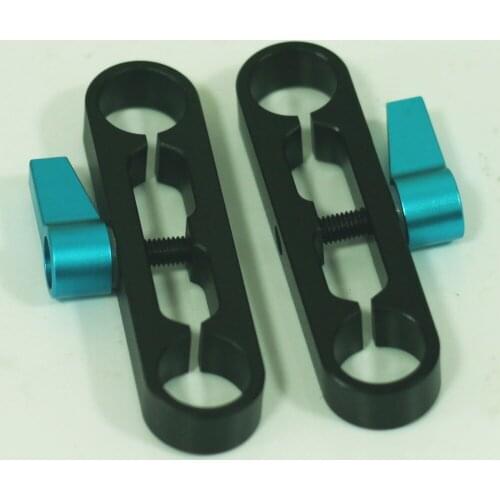 2pcs New Professional DSLR Rig Clamps For 15mm Rod DSLR Rig System 15mm Rail