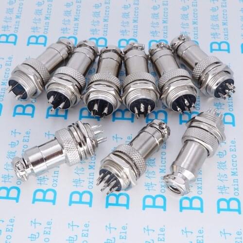 2500set GX16 2/3/4/5/6/7/8/9 Pin Male & Female 16mm L70-78 Circular Aviation Socket Plug Wire Panel Connector Free Shipping