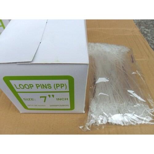 5000PCS Tag line Snap Lock Pin Security Loop Plastic Tag for jewelry clothing 18cm