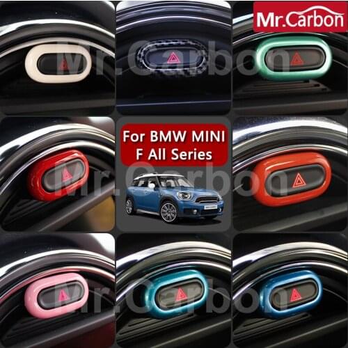 Car Central Control Screen Warning Light Decoration Ring For BMW MINI Cooper S F54 F55 F56 F57 F60 Interior Styling Accessories