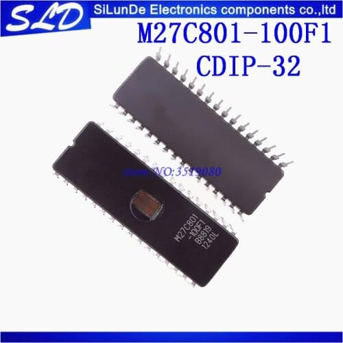 Free Shipping 20pcs/lot M27C801-100F1 M27C801 -100F1 27C801 CDIP-32 new original