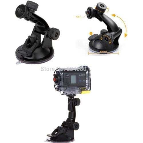 Free shipping + tracking number Car Suction Cup Mount Tripod Kit for Sony Action Cam HDR-AS15/AS20/AS30V/AS100V/AS200V/AZ1