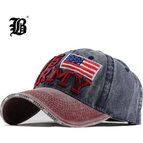 [FLB] 100% Washed Cotton Baseball Caps Men Summer Cap Embroidery Casquette Dad Hat for Women Gorras Planas snapback Hat ArmyF128
