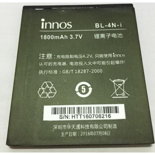 1800mAh BL-4N-i Battery For DNS S4503Q S4503 innos Small Dragonfly i6c i6 High Capacity Replacement Batteries