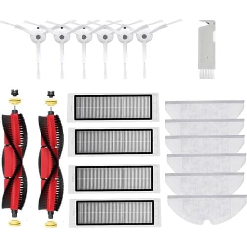 Certer Roll Side Brush Hepa Filter Mopping Cloth for Xiaomi Roborock S6 S60 S602-00 Accessories Parts Kits Vacuum Robot