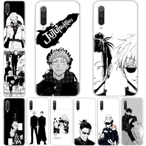 Anime Jujutsu Kaisen Phone Case For Xiaomi Note Mi 11 8 9 9T 10 10T Ultra CC9 A1 A2 A3 F1 F2 F3 Lite Pro X3 6X 5X CC9E Coque Cov
