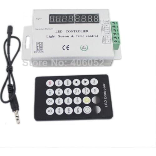 DC12-24V Max. 288W led strip light sensor & time controller,PWM signal,adjusting brightness + remote