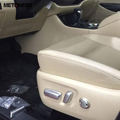 For Toyota Highlander 2015-2018 2019 Matte Seat Adjust Control Switch Cover Trim Decoration Frame Inner Accessories Car Styling
