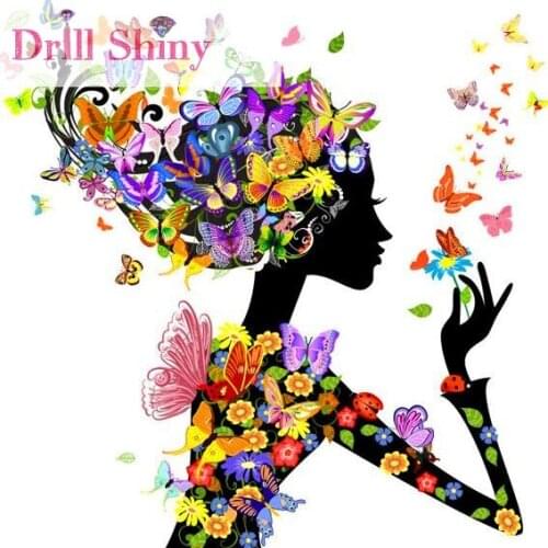 Drill Shiny Butterfly Wall Stickers