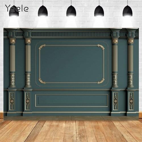 Yeele Photophone Green Wall Retro Backdrop Interior Pillar Photography Background Wedding Birthday For Photo Studio Photographic