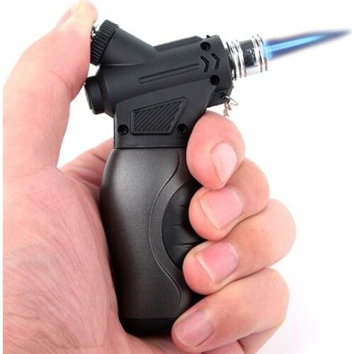 Torch turbine small welding spray gun straight into the blue flame inflatable metal lighter candle cigarette cigar accessories