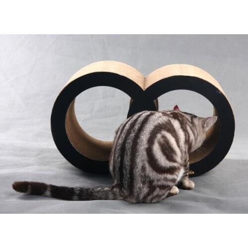 Corrugated craft cardboad cat furniture paper cat scratcher especial for fat cat wth free catnip