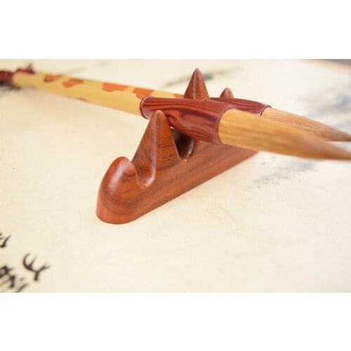 Chinese Brush Pen Holder Stand Basic Wooden Style