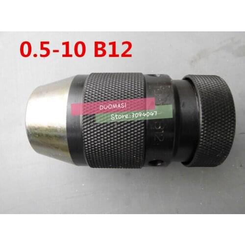 Taper B12(1-10), 0.5-10mm Medium-sized keyless drill chuck closefisted drill chuck