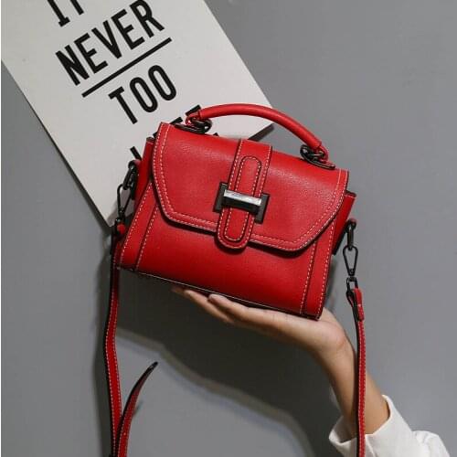 Fashion Simple Female Square bag 2019 New High quality PU Leather Womens Designer Handbag Shoulder Messenger bags ML-24