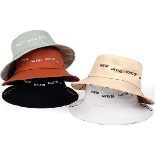 Summer wild bucket hat Men Women Hip Hop cotton Fisherman hats Personalized embroidery leisure Basin cap Travel panama hats