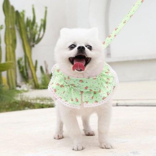 Pet Clothes Animal Vest Skirt Soft Small Floral Lace Skirt Clothes Travel Chest Strap Dog Cat Pets Small Pet Supplies Clothes