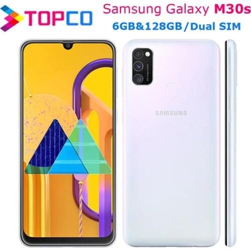 Samsung Galaxy M30s M3070s Original Mobile Phone Dual SIM Octa Core 6.4" Triple Camera 6GB RAM 128GB ROM 6000mAh