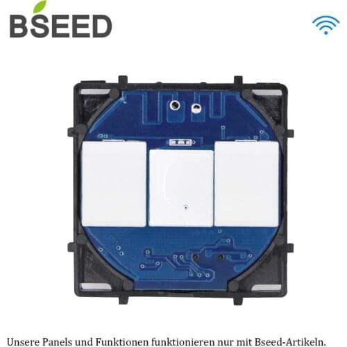 Bseed EU Standard The Base Of Wifi Touch Switch, AC 110~240V, 1 Gang 2 Gang 3 Gang Control Switch Without Glass Panel