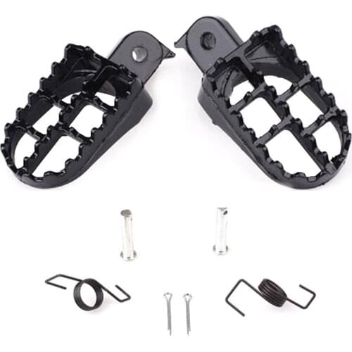 Hot Sale New Motocross Wide Fat Foot Pegs Footrest For Honda CR CRF XR 50 70 80 100 Yamaha Kawasaki KLX110