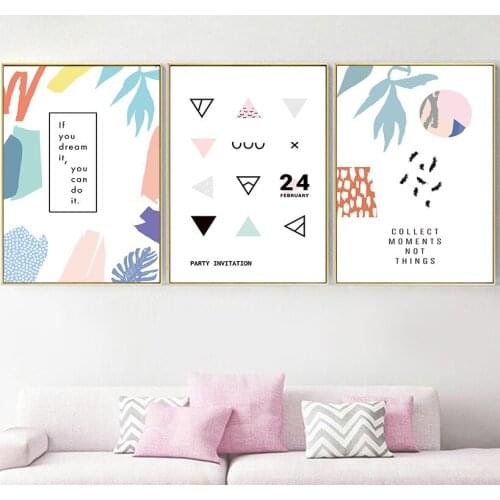 Modern Geometry Canvas Art Posters and Prints Abstract Painting Nordic Style Wall Pictures for Living Room Modern Home Decor
