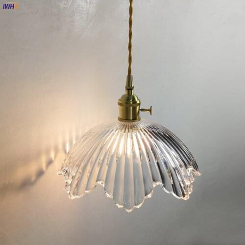 Nordic Modern Pendant Light With Switch Clear Glass Hanglamp LED Decorative Lamps Of Ceiling E27 AC 110V-220V Lampara Techo